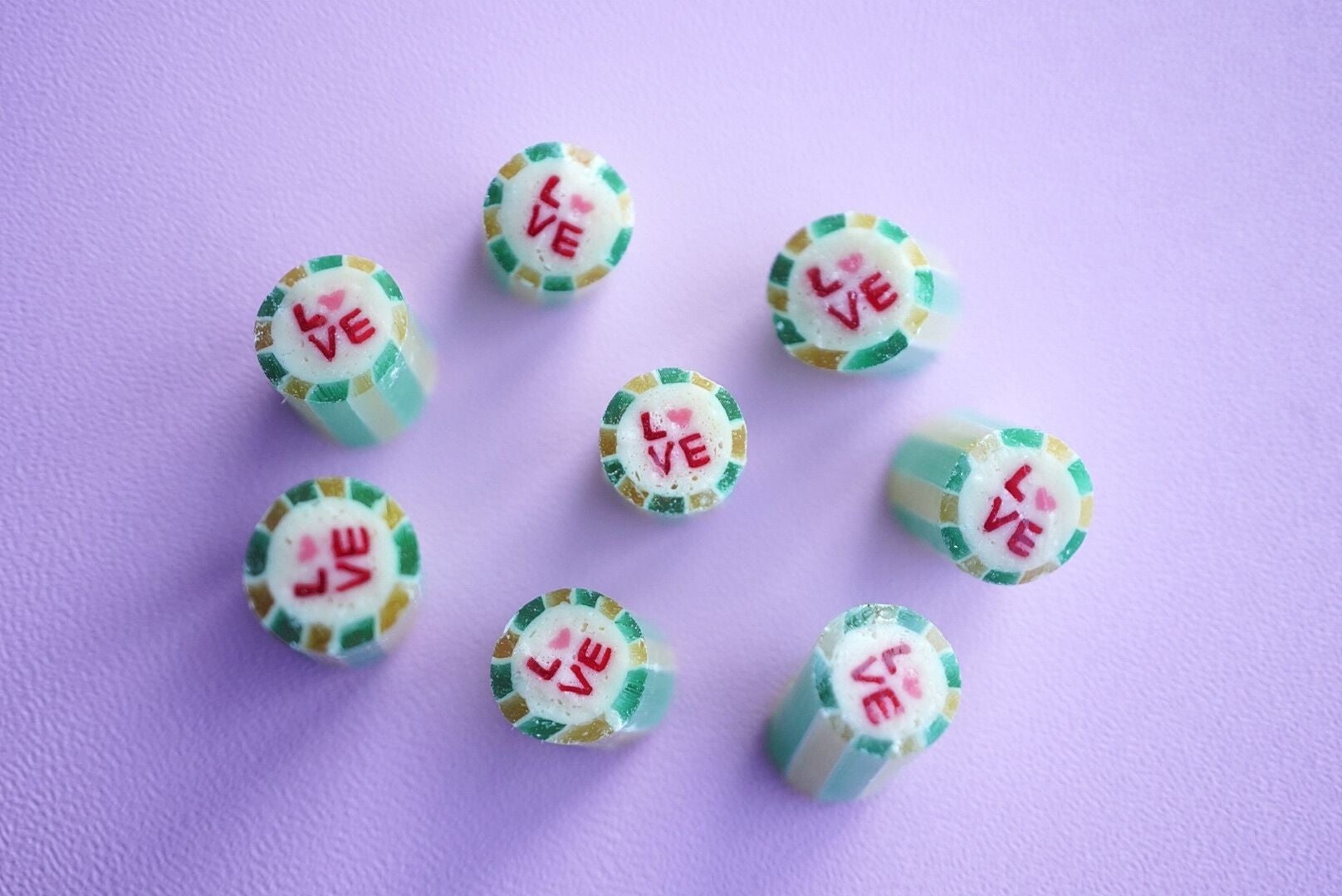 Éprouvette de bonbons Candylab, bleuet St-Valentin Love