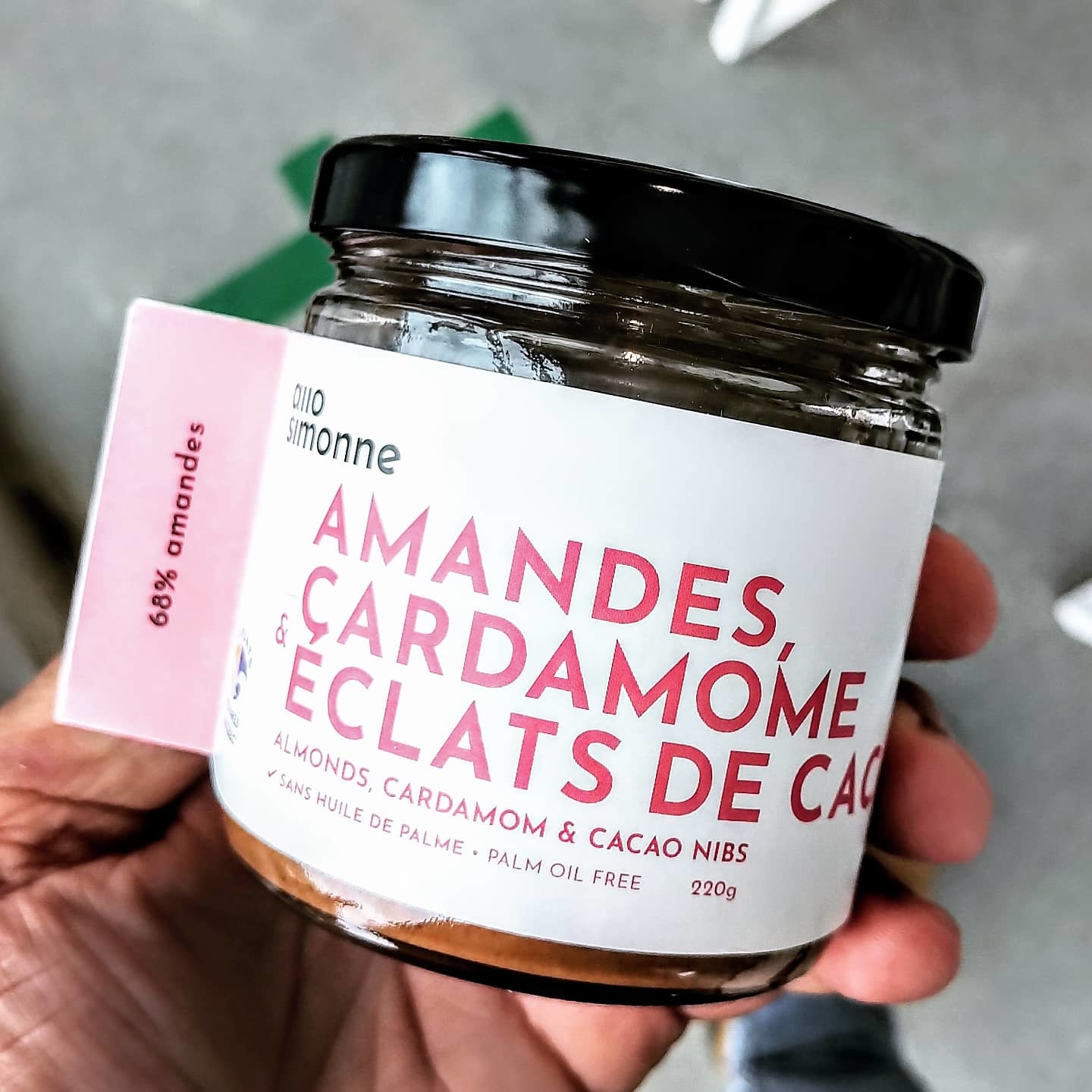 Tartinade Amandes, cardamone & eclats de cacao
