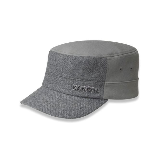 Textured Wool Army Cap
