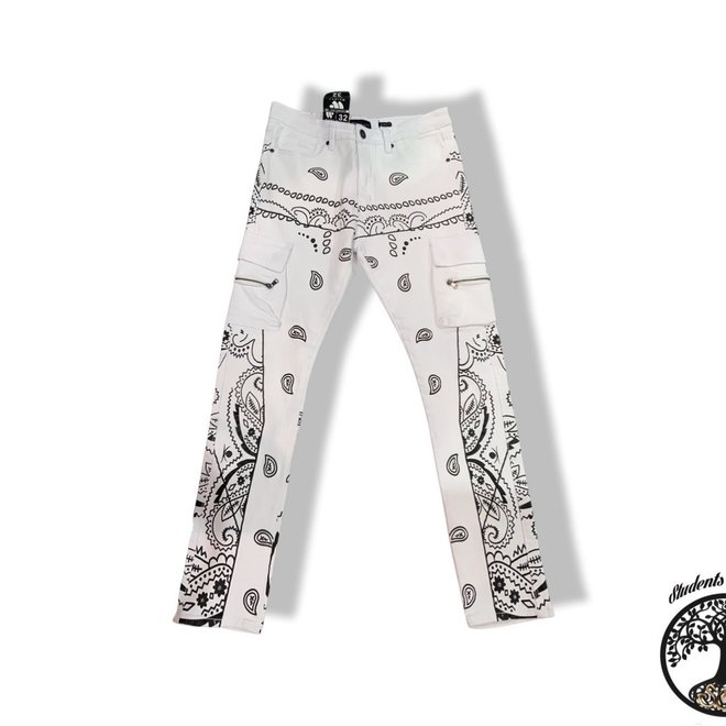 “Paisley Bandanna Print” Denim Jeans
