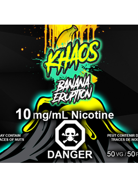 Khaos Salt Khaos Salts Banana Eruption 30ml (Excise Taxed)