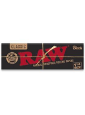 RAW RAW Black 1-1/4" Papers