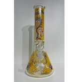 Pollen Extractors PE 14" Rick & Morty Honeycomb Wrap Beaker (GLB-016)