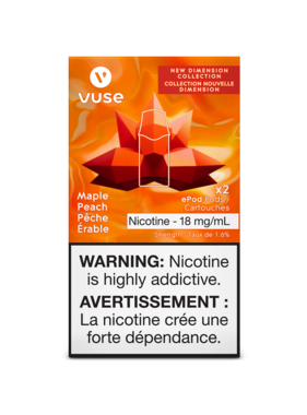 Vuse Vuse Maple Peach ePod Cartridge 2pack (Excise Taxed)