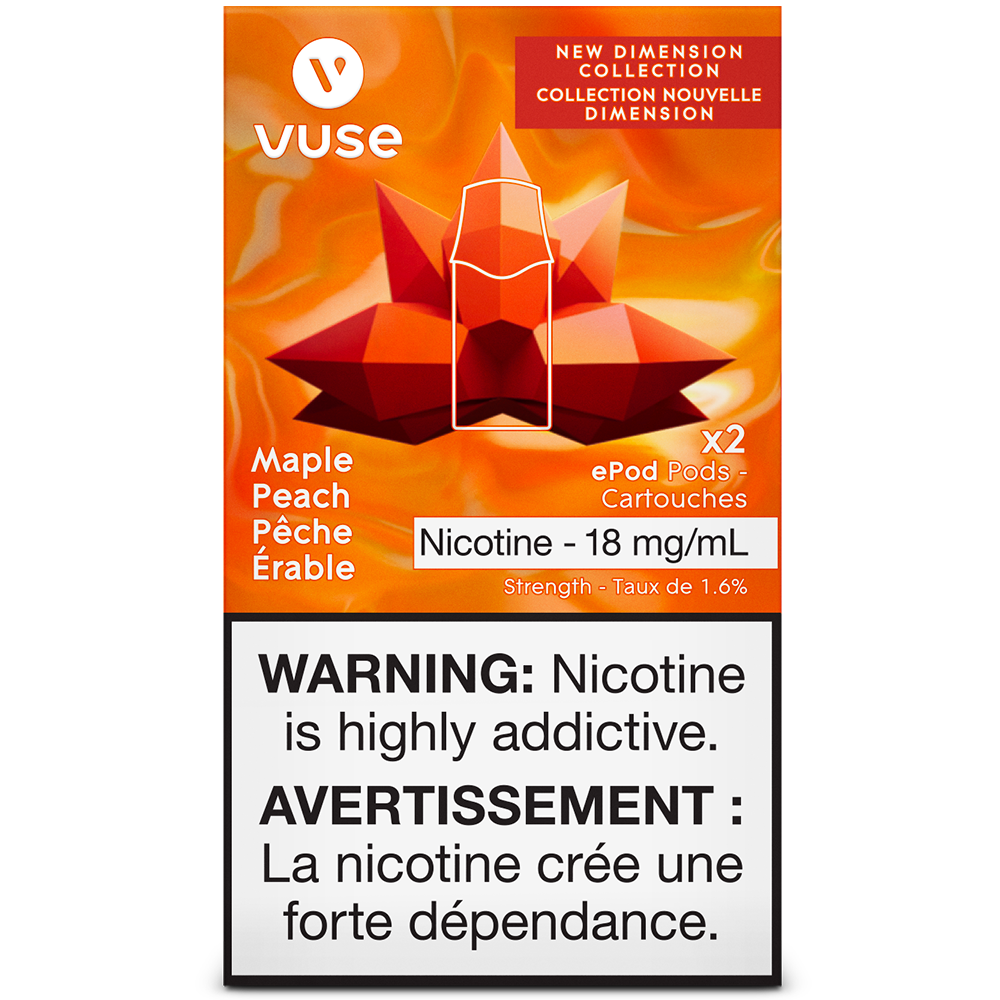 Vuse Vuse Maple Peach ePod Cartridge 2pack (Excise Taxed)