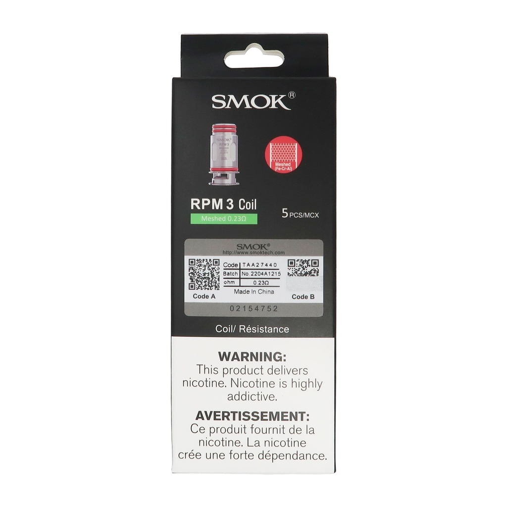 SMOK SMOK RPM 3/5 Coils (Pack of 5)