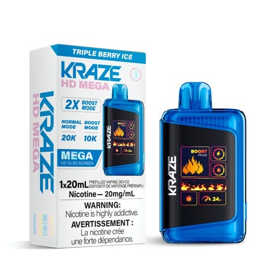 Kraze HD Mega Kraze HD Mega - Triple Berry Ice