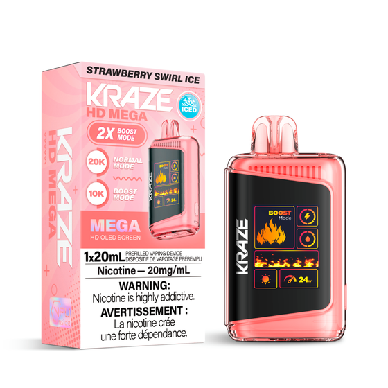Kraze HD Mega Kraze HD Mega - Strawberry Swirl Ice (MB)
