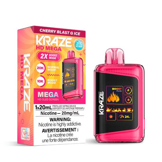 Kraze HD Mega Kraze HD Mega - Cherry Blast G Ice (MB)