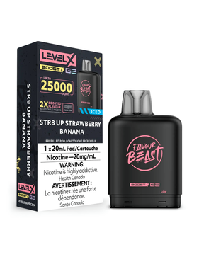 Level X Boost Level X Boost - STR8 Up Strawberry Banana Iced (MB)