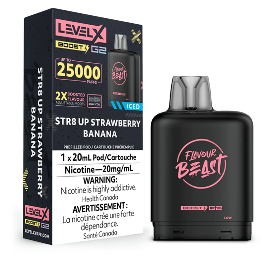 Level X Boost Level X Boost - STR8 Up Strawberry Banana Iced (MB)