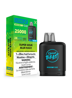 Level X Boost Level X Boost - Super Sour Blue Razz Iced (MB)