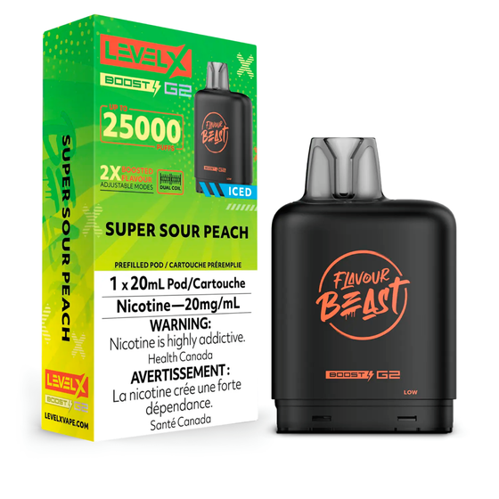 Level X Boost Level X Boost - Super Sour Peach Iced (MB)