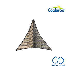 Coolaroo Commercial Grade Dualshade Sail Triangle 5m, Color Cobblestone