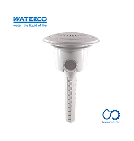 Waterco Waterco Main Drain MKII, Color White c/w Valve and Stem [Certified AS1926.3]