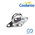 Coolaroo Pad Eye 8 mm Gauge, Stainless Steel Marine Grade 316, requires min. 2 Bolts