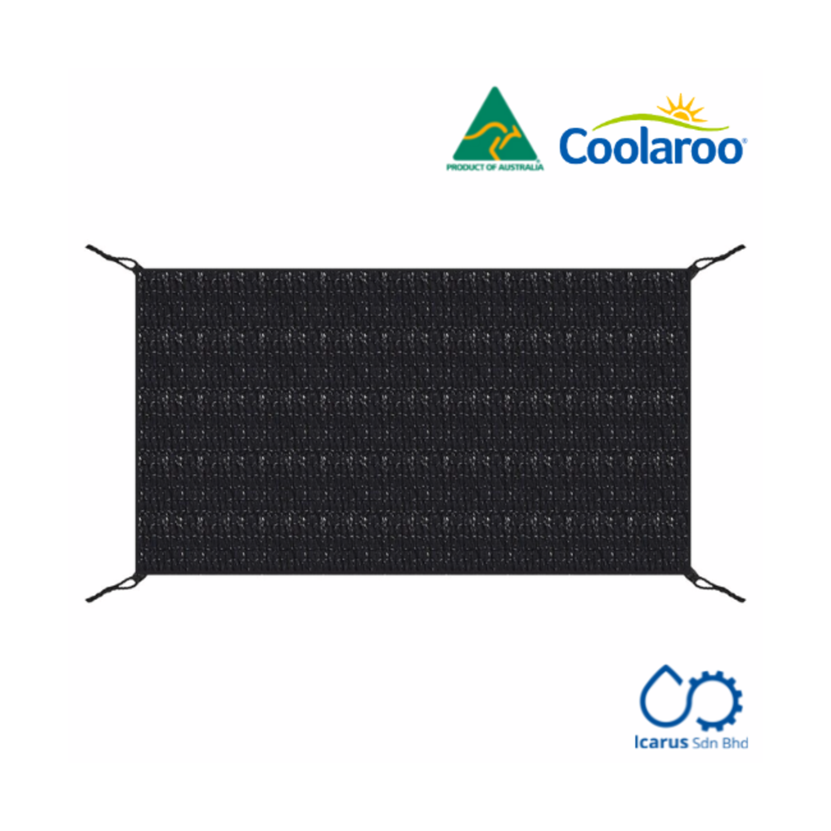 Coolaroo Ready to Hang Shade Sail Rectangular 2.1.x3.9 m Charcoal