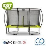 EXIT Toys Silhouette Rectangle Trampoline 244x366 cm (8x12 ft), Color Lime Green