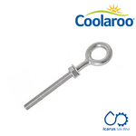 Coolaroo Eye Bolt 8 mm Gauge, Stainless Steel Marine Grade 316