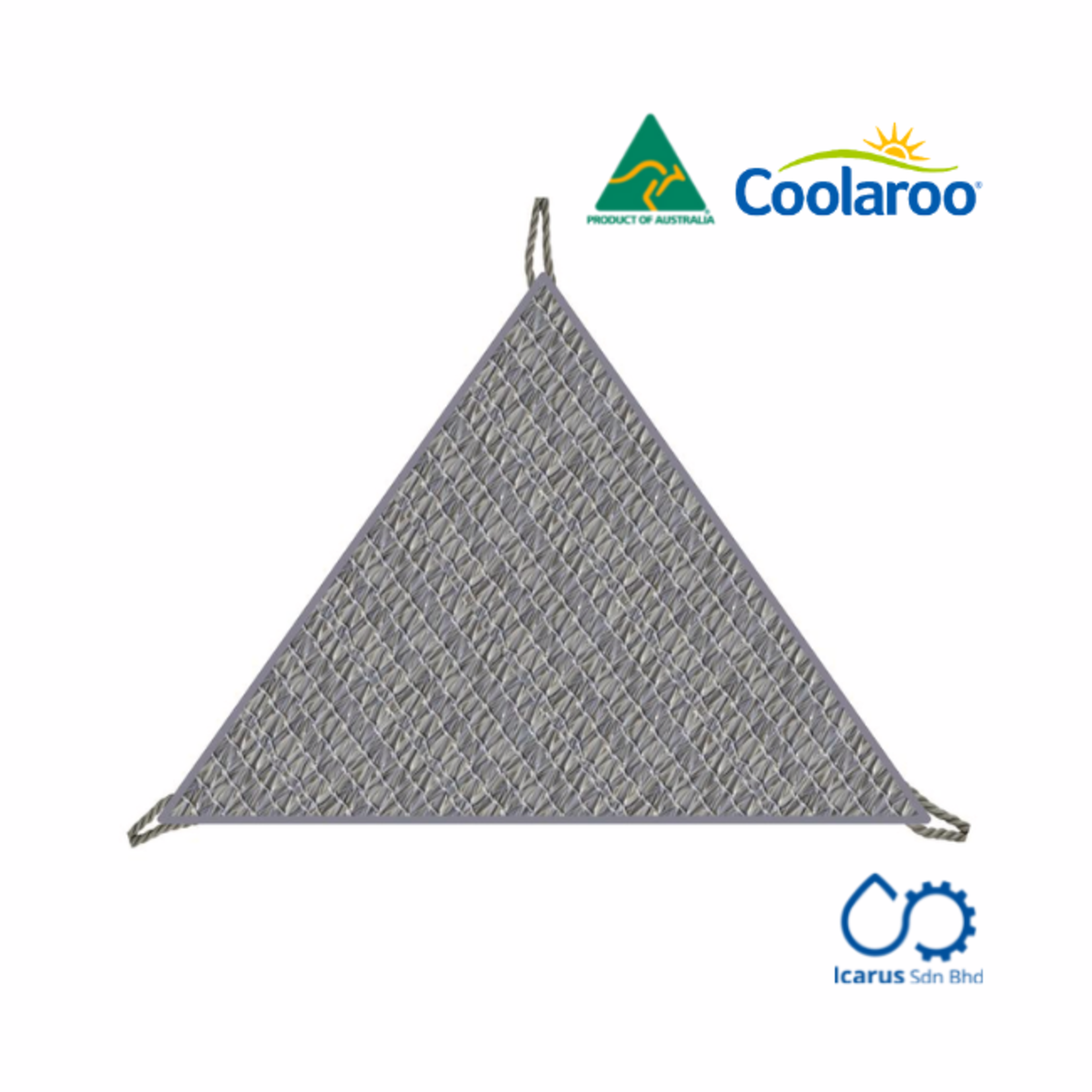 Coolaroo Ready to Hang Shade Sail Triangle 3 m Riverstone