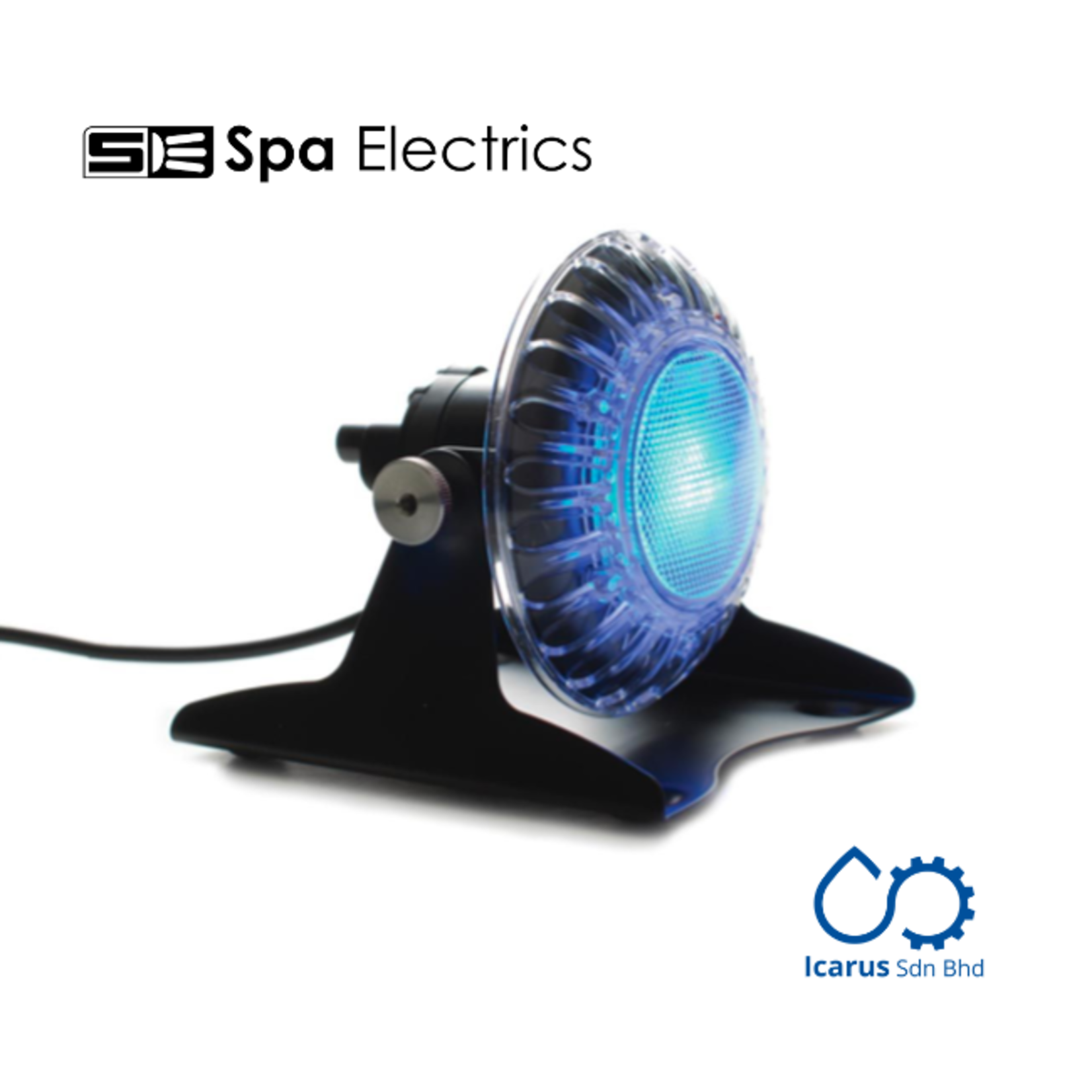 Spa Electrics Spa Electrics ATOM EMP 1x Pond LED Light White, Mounting Kit