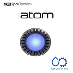 Spa Electrics Spa Electrics ATOM Blue 1x LED Light, Clear Rim