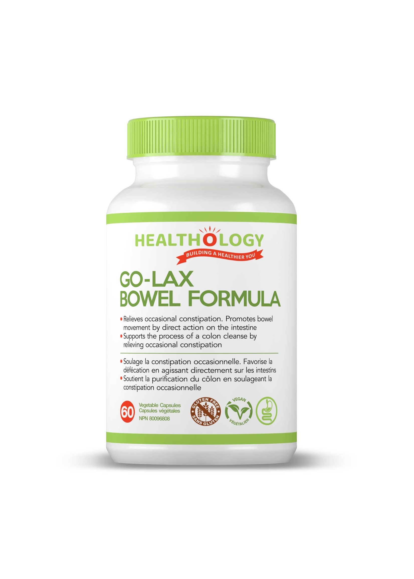 Healthology Healthology Go-Lax Bowel Formula 60 Veg Capsules