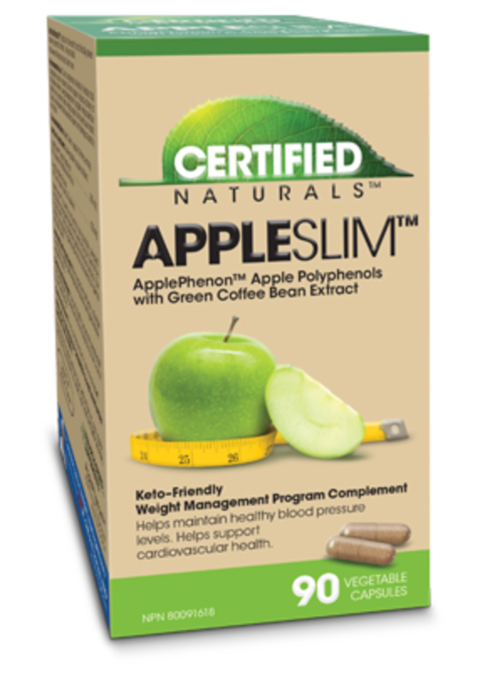 Certified Naturals Certified Naturals AppleSlim Apple Polyphenols  90 Capsules