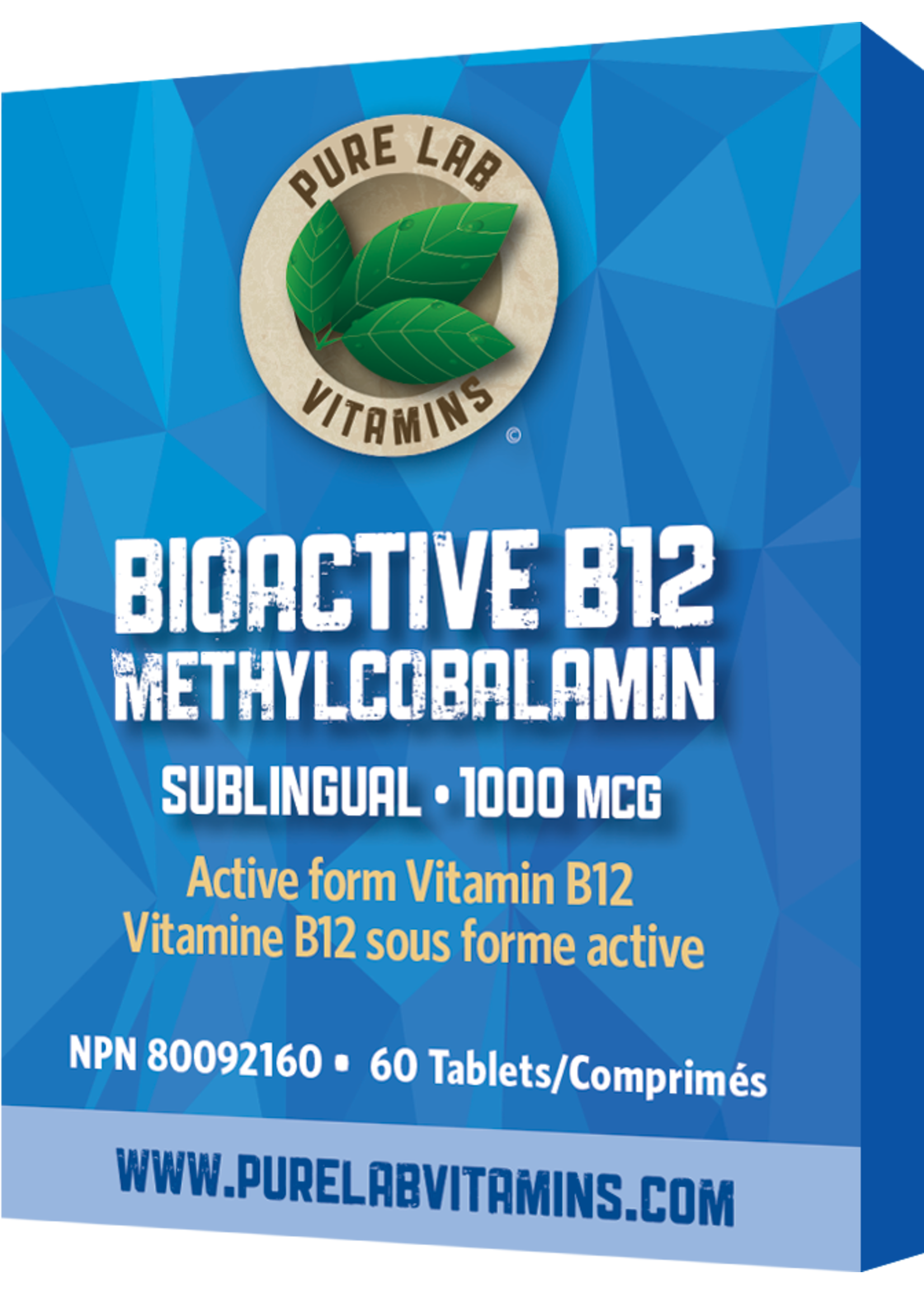 Pure lab Pure Lab Vitamins Bioactive B12 1000mcg Sublingual 90 Tablets