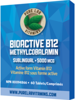 Pure lab Pure Lab Vitamins Bioactive B12 5000mcg Sublingual 60 Tablets