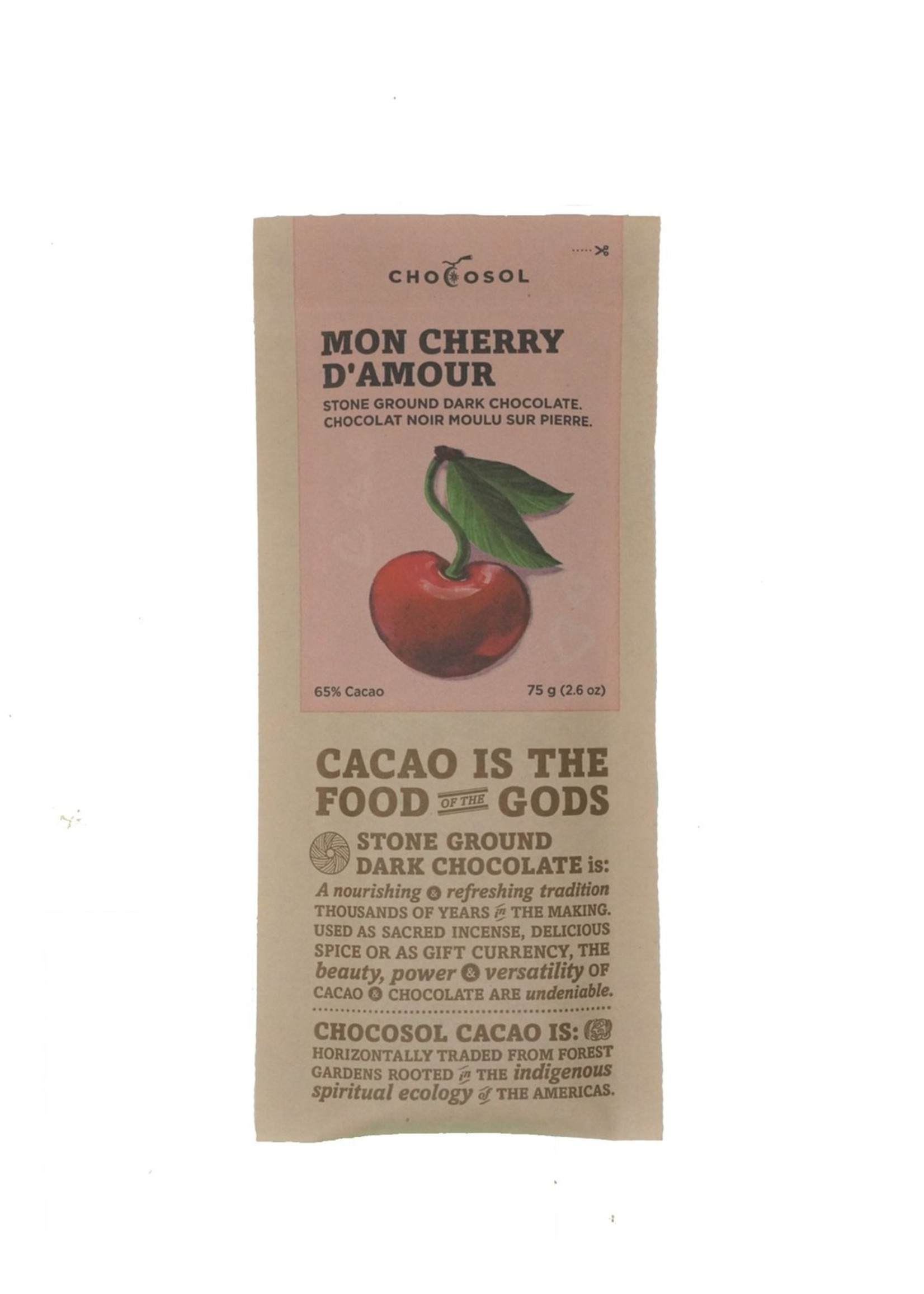 Chocosol Chocosol Mon Cherry D'Amour Artisan Chocolate Bar