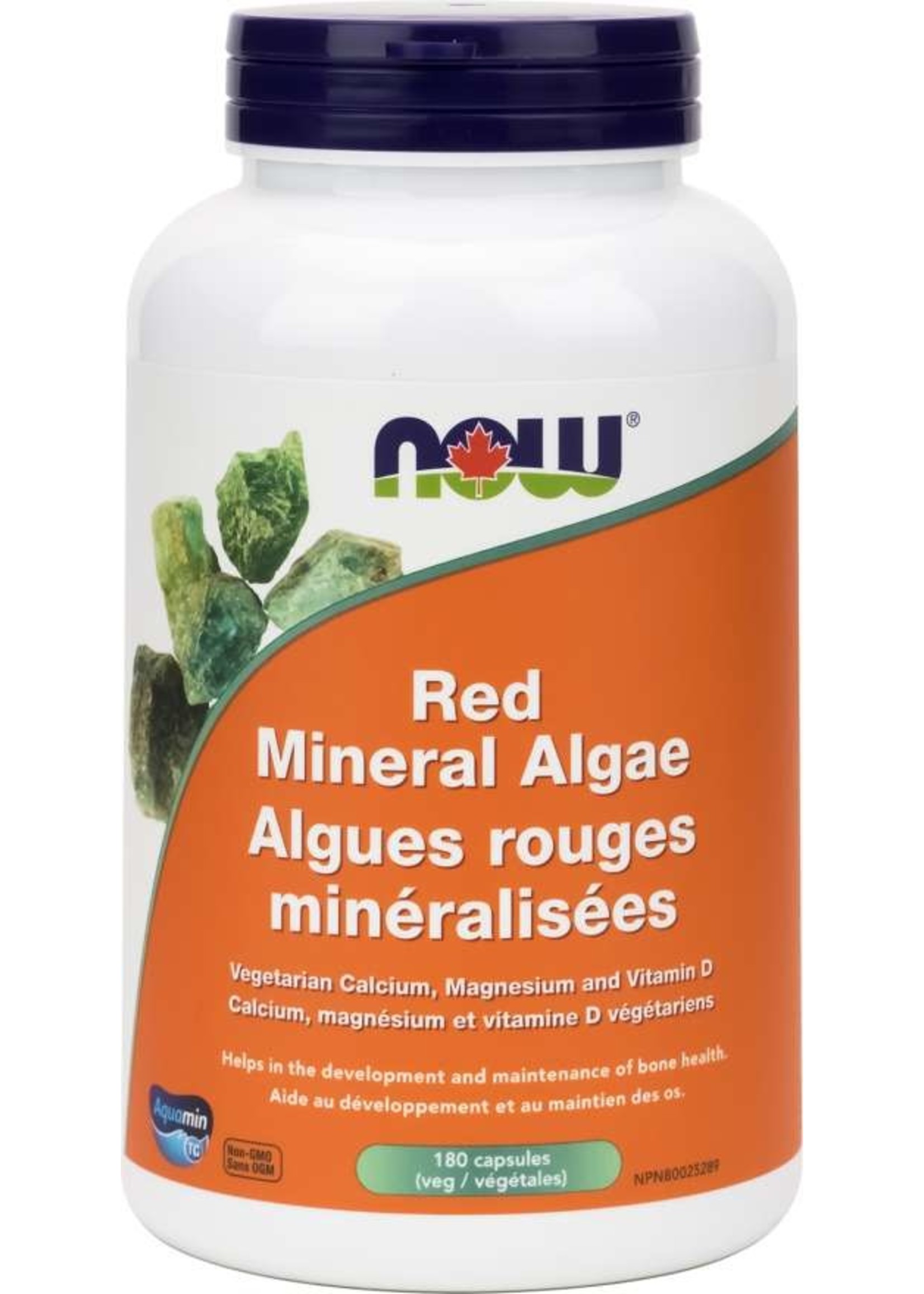 Now Now Red Mineral Algae Calcium (Aquamin) 180 caps