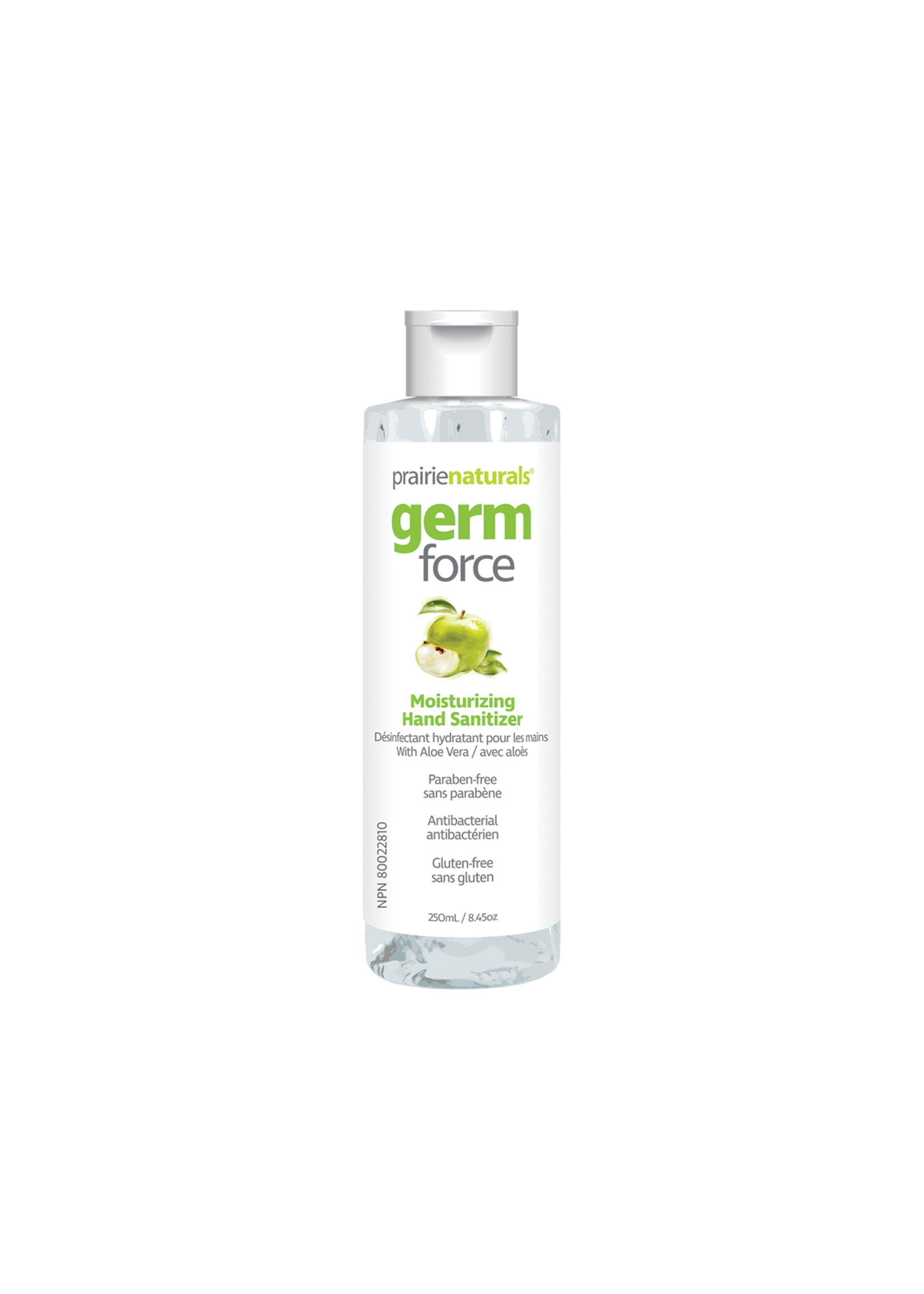 Prairie Naturals  Germ-Force Hand Sanitizer Green Apple 250mL