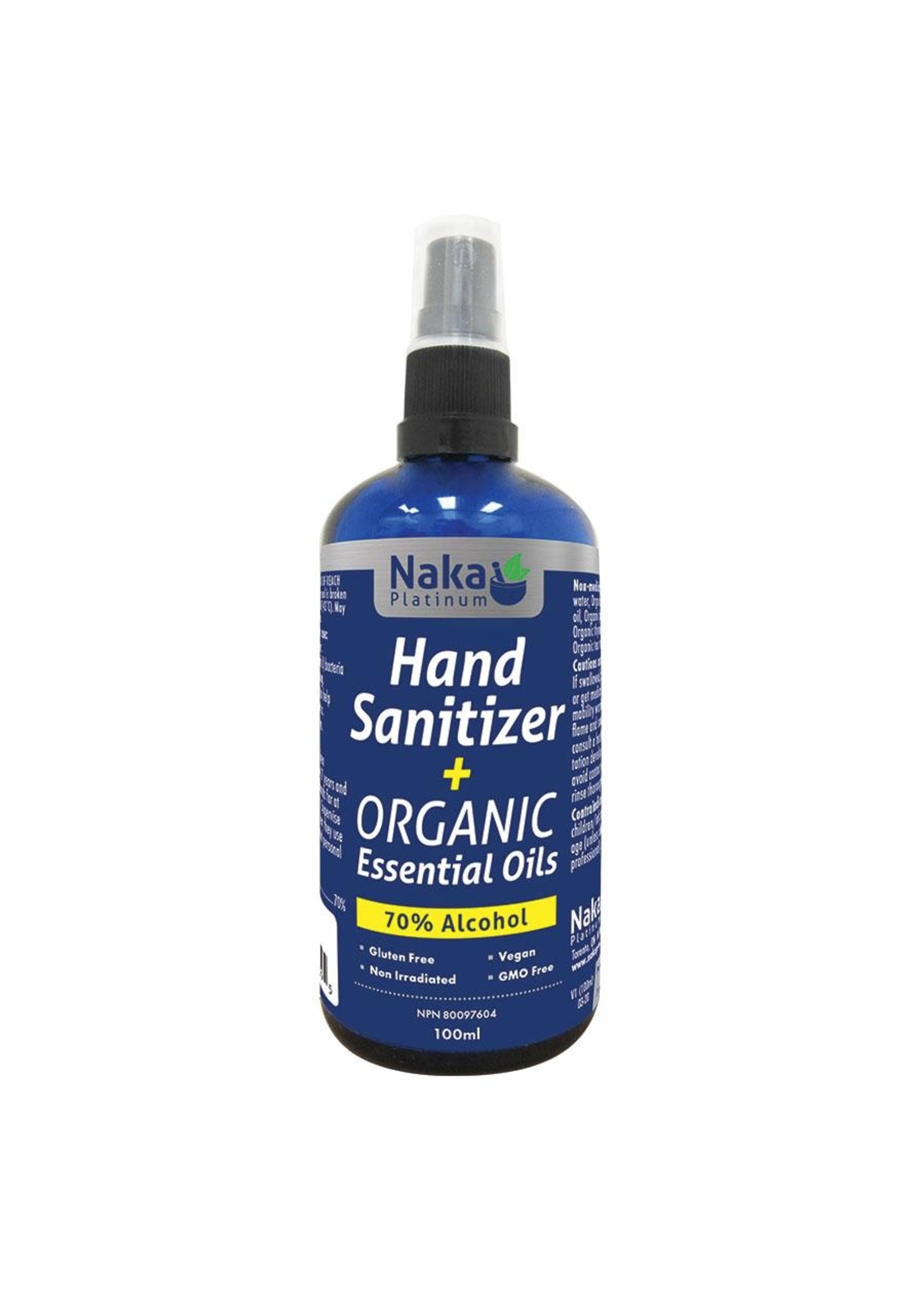 Naka Naka Hand Sanitizer + Organic Essential Oils 120ml bonus