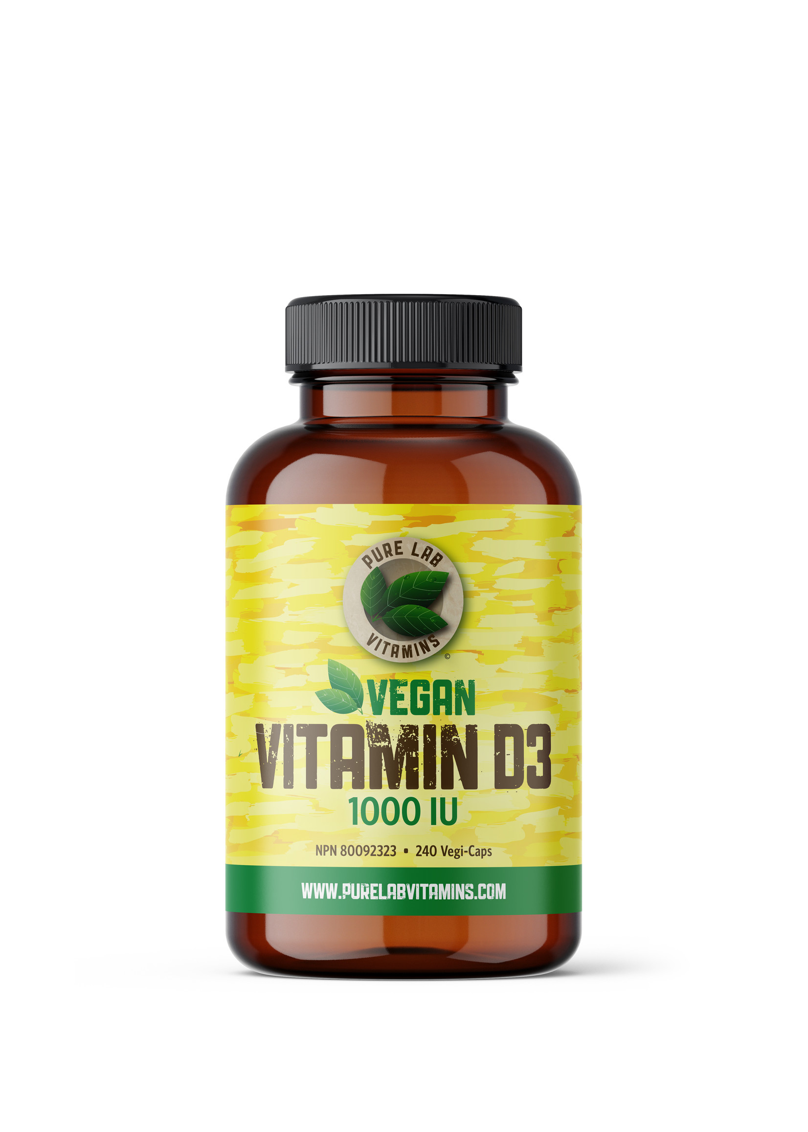 Pure lab Pure Lab Vitamins Vegan Vitamin D3 1000IU 240 Veg Capsules