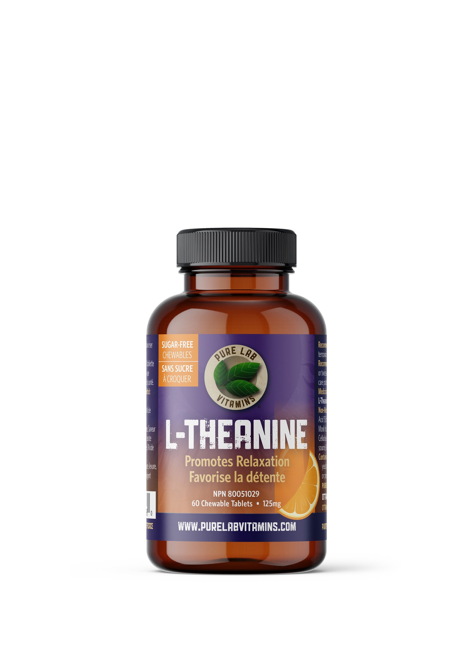 Pure lab Pure Lab Vitamins L-Theanine Chewables 125mg 60 Tablets