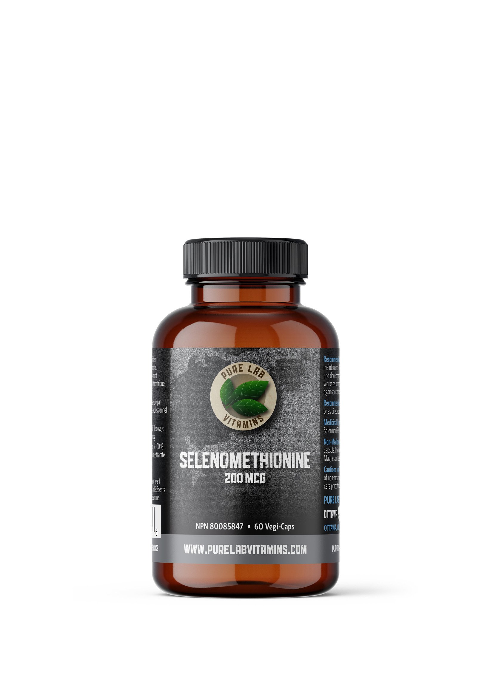 Pure lab Pure Lab Vitamins Selenomethionine 200mcg 60 Veg Capsules