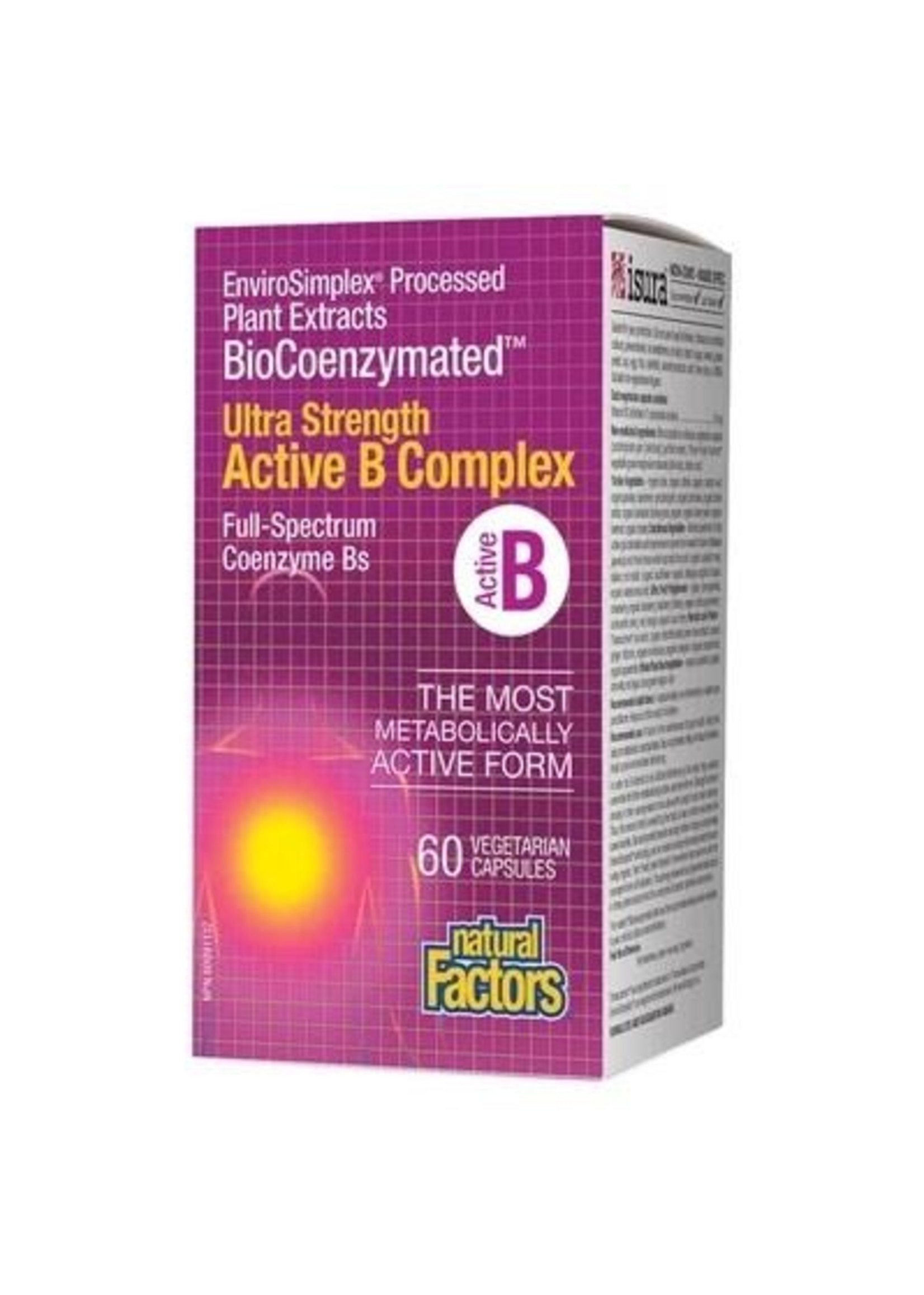 Natural Factors SALE - Natural Factors Ultra Strength Active B Complex 60 caps