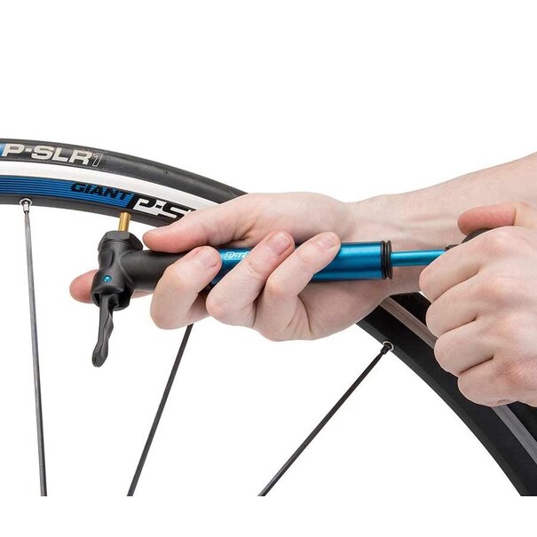 PARK TOOL PMP-3.2, Pump, Dual Valve Head, 100psi, Black