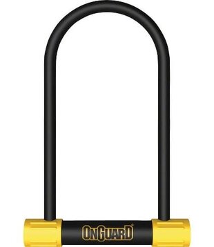 BullDog Series U-Lock - 4.5 x 11 Keyed Black/Yellow Includes bracket