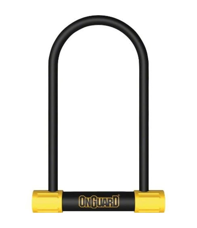 Onguard BullDog Series U-Lock - 4.5 x 11 Keyed Black/Yellow Includes bracket