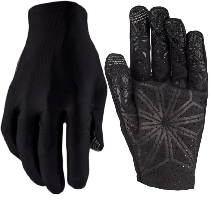Supacaz SupaG Long Finger Gloves, Blackout, Medium