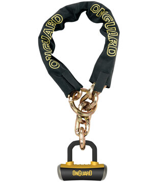 Mastiff 8019 Chain Lock 1100 x 10mm Black/Yellow 1100mm