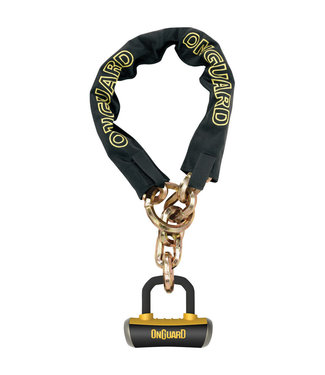 Onguard Mastiff 8019 Chain Lock 1100 x 10mm Black/Yellow 1100mm