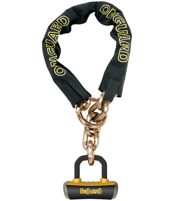 Onguard Mastiff 8019 Chain Lock 1100 x 10mm Black/Yellow 1100mm