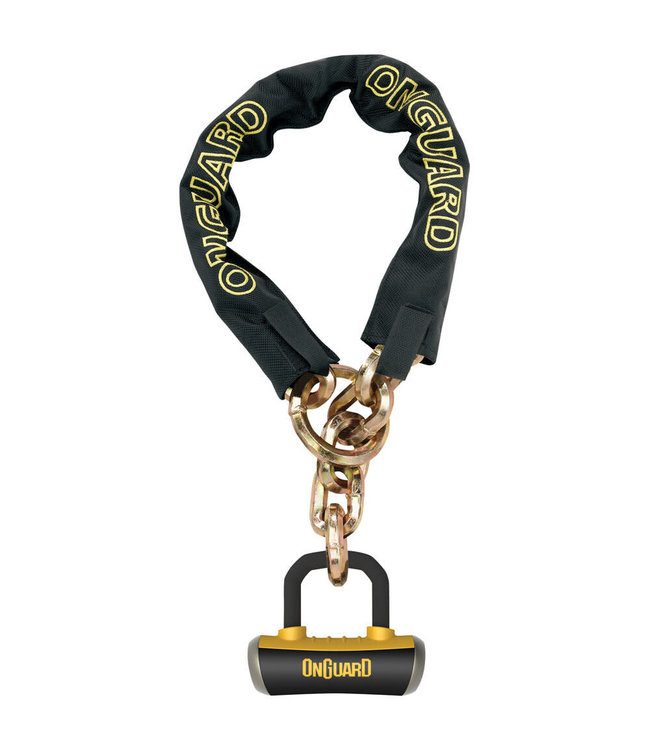 Onguard Mastiff 8019 Chain Lock 1100 x 10mm Black/Yellow 1100mm