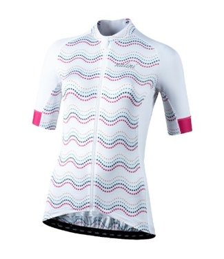 NALINI Bejing 2008 Short Sleeve Jersey, Womans, White, L