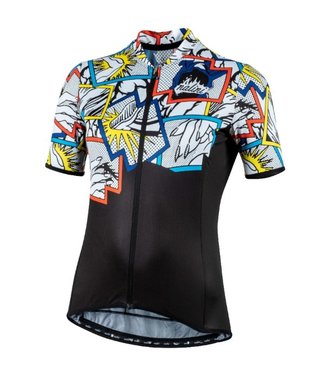 NALINI Turin 2006 Short Sleeve Jersey, Women, Black/Comics