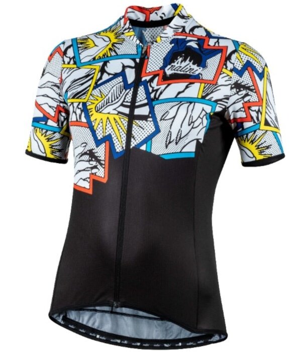 NALINI Turin 2006 Short Sleeve Jersey, Women, Black/Comics