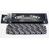 Chain 1/2 x 1/8 Standard - JET Black / Silver116L